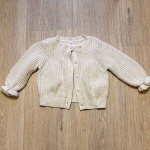 GAP Cream Button-Up Cardigan